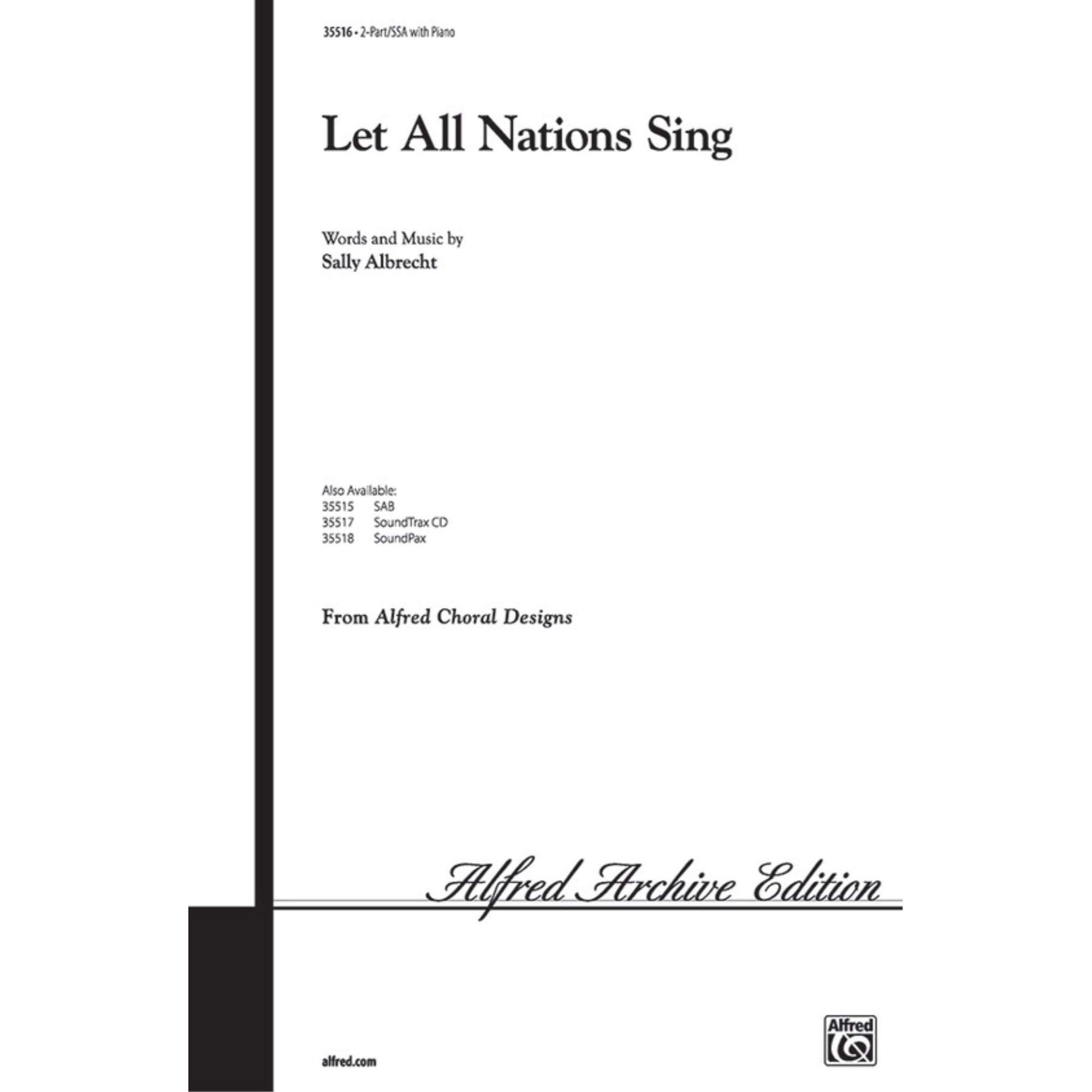 Let All Nations Sing- 2 pt/SSA