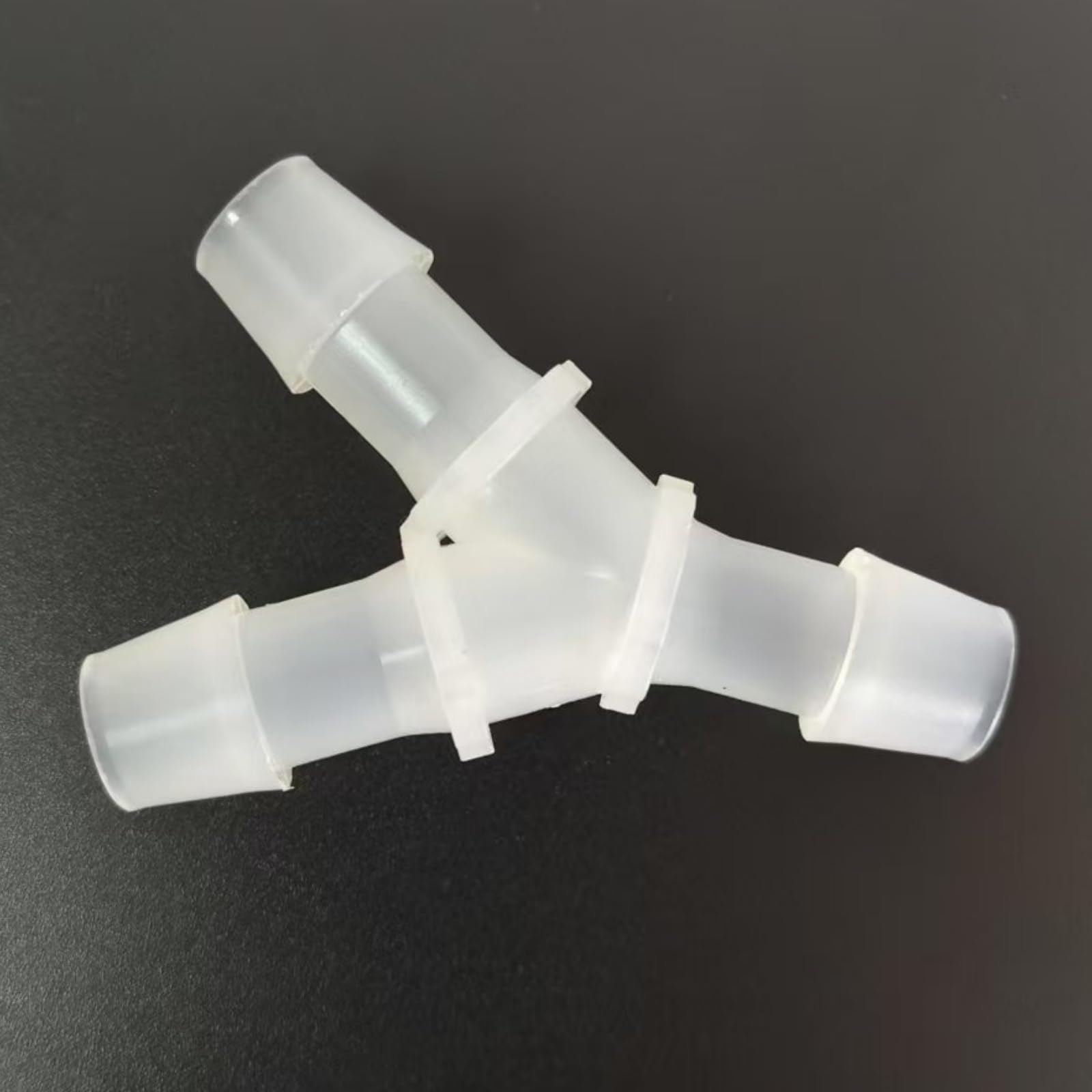 Y-Type Reusableplastic Hose Barb Fitting - 3 Way Equal Barbed Adapter for Laboratory,100 Pack(12.7mm 1/2inch)