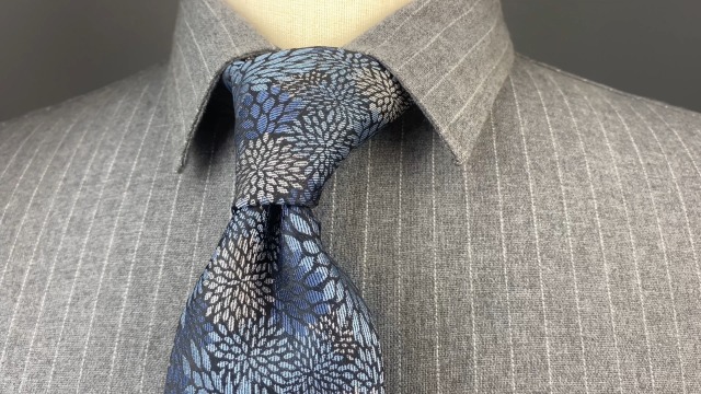 Cravatta Uomo A Righe Verdi E Blu Con Fazzoletto | Microfibra | 147x8cm | Formale Ed Elegante | XL Lunga - Foto 3