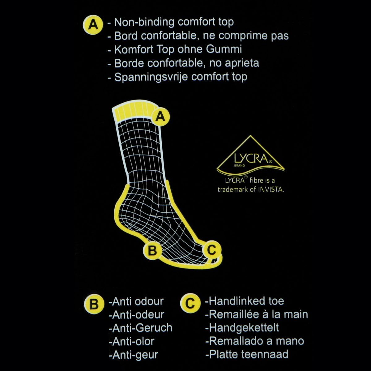 Caterpillar 10 Pares Calcetines Media Pantorrilla para Hombre - Para Cualquier Uso - Absorción Humedad - Algodón Cosido a Mano