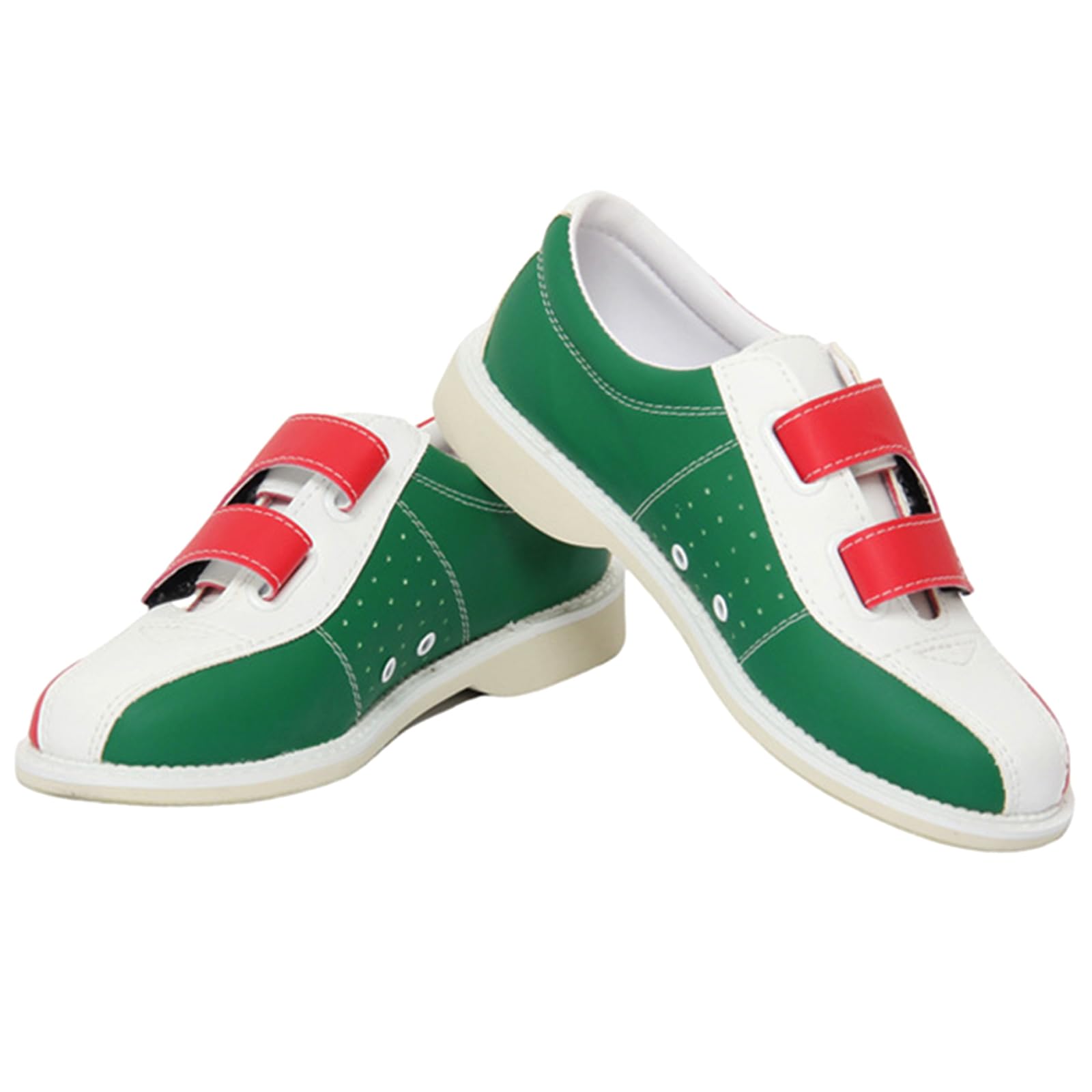 NGARY Zapatos de Bolos sobre césped para Hombres, Zapatos de Cuero para Entrenamiento de Bolos, Zapatos Deportivos Profesionales para Principiantes