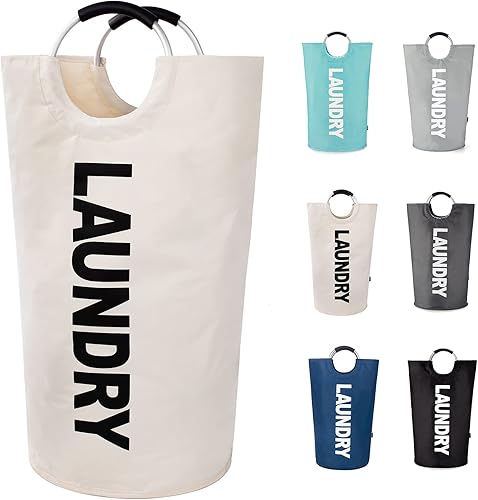 Twira Cestas de lavandería Pro XL de 95 L, cesta de lavandería que se mantiene bien, bolsa de lavandería con asas acolchadas, cesta impermeable Twira Cestas de lavandería Pro XL de 95 L, cesta de lavandería que se mantiene bien, bolsa de lavandería con asas acolchadas, cesta impermeable