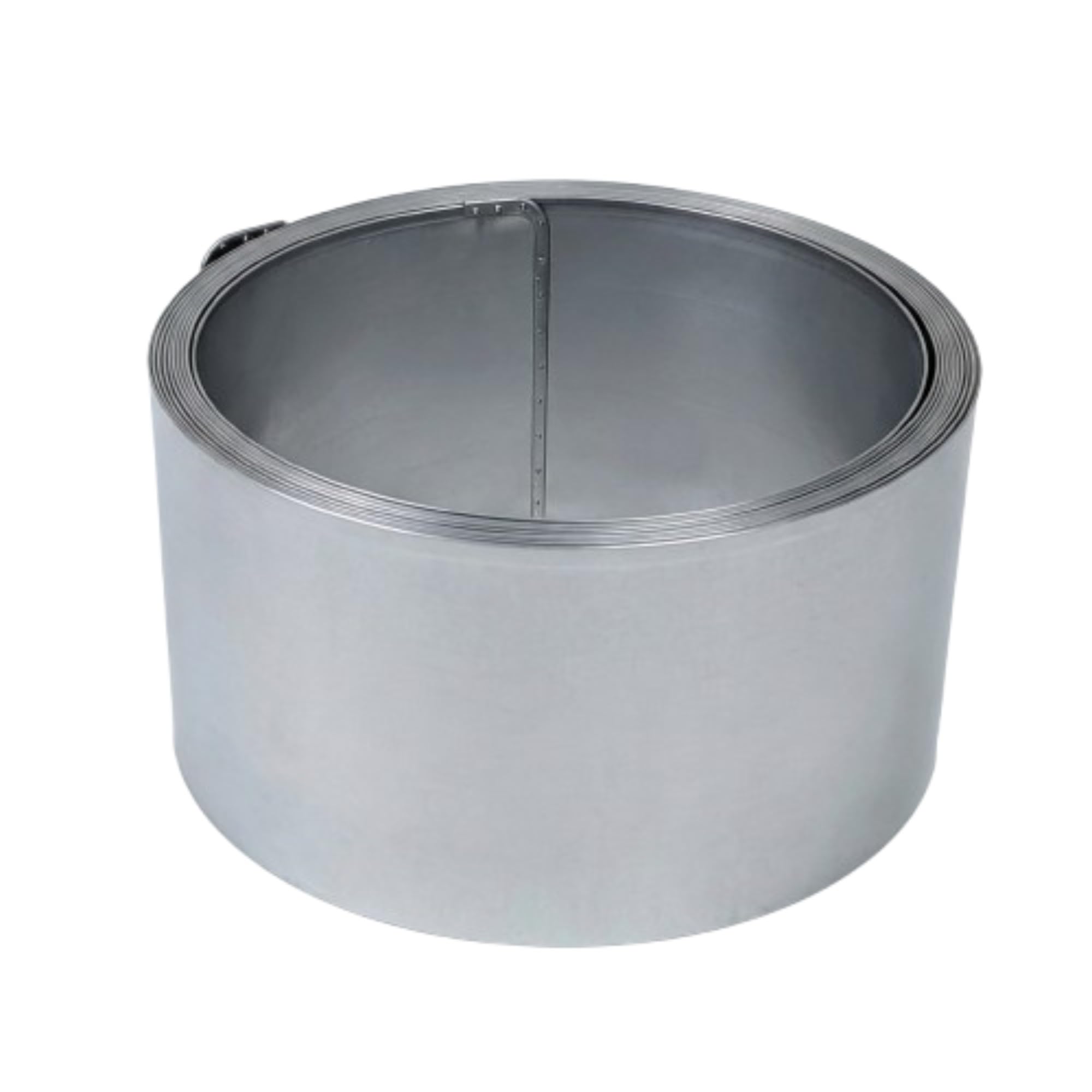 Rasenkante Metall 10m x 15cm 0,5mm verzinkt Rasenkantenband für Garten als Flexible Beeteinfassung Mähkante Beetumrandung Wurzelsperre