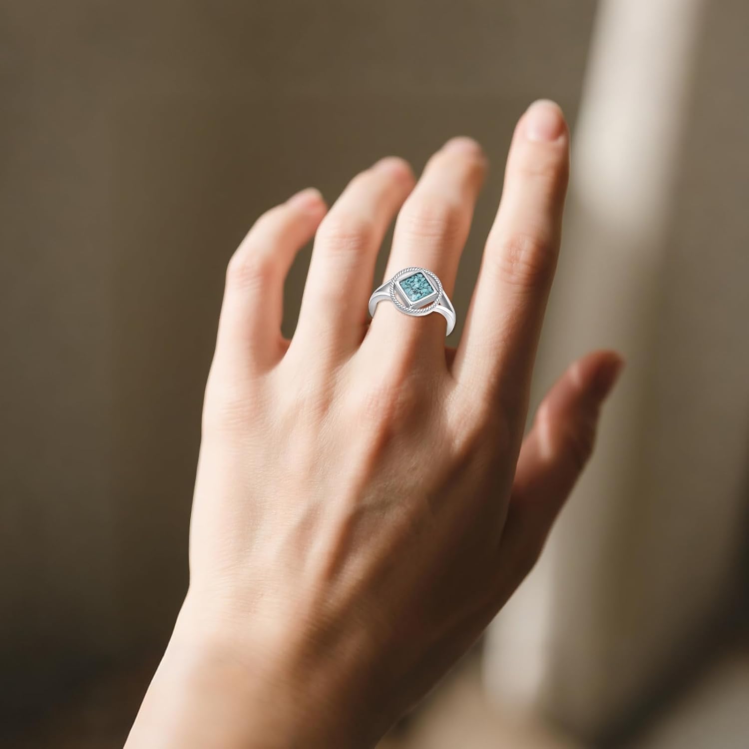 ONEFINITY Sobriety Gifts Sterling Silver Sobriety Na Narcotics Anonymous Ring Recovery Na Jewelry Gifts for Women-Size 8 - Image 4