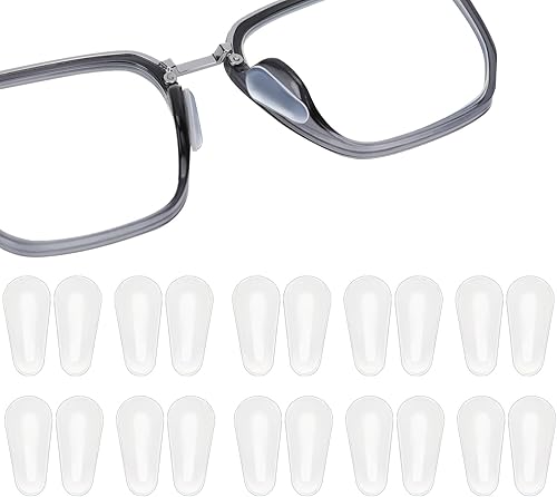 Miniatura 1 de 10 pares de almohadillas para la nariz para gafas, almohadillas antideslizantes para la nariz, almohadillas suaves y cómodas, almohadillas de nariz