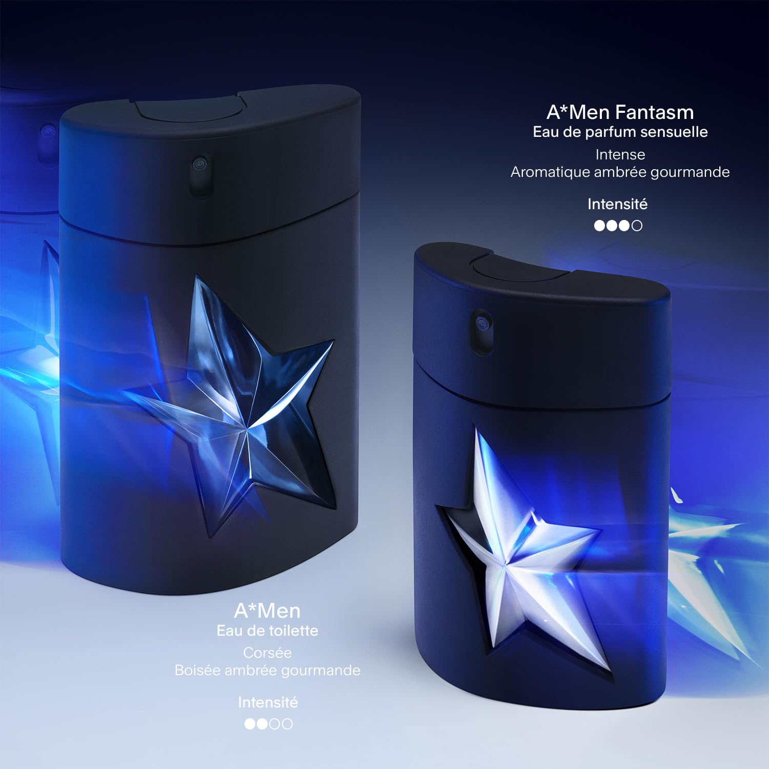 MUGLER - A*MEN FANTASM Eau De Parfum Rechargeable Pour Lui - Parfum Pour Homme - Gourmand, Aromatique et Ambré - Tenue Longue Durée - Spray Vaporisateur