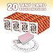 Gamie Mini Playing Cards - Pack of 20 Decks - Poker Cards - Miniature 1.5 Inch Card Set - Small Casino Game Cards for Kids, and Adults - Great Novelty Gift, Party Favor for Boys and Girls