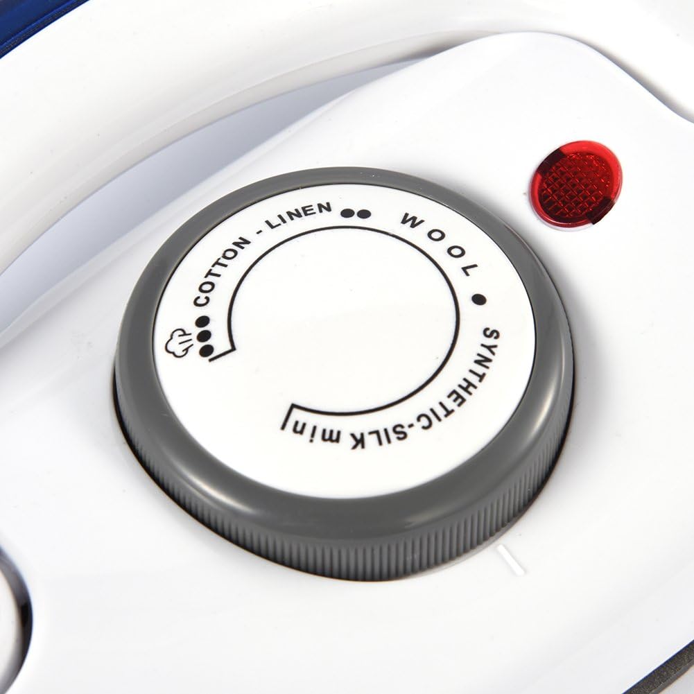 Portable Foldable Handheld Steam Travel Iron Folding Compact Handheld Flat Travel Steam Iron Temperature Control (US Plug)