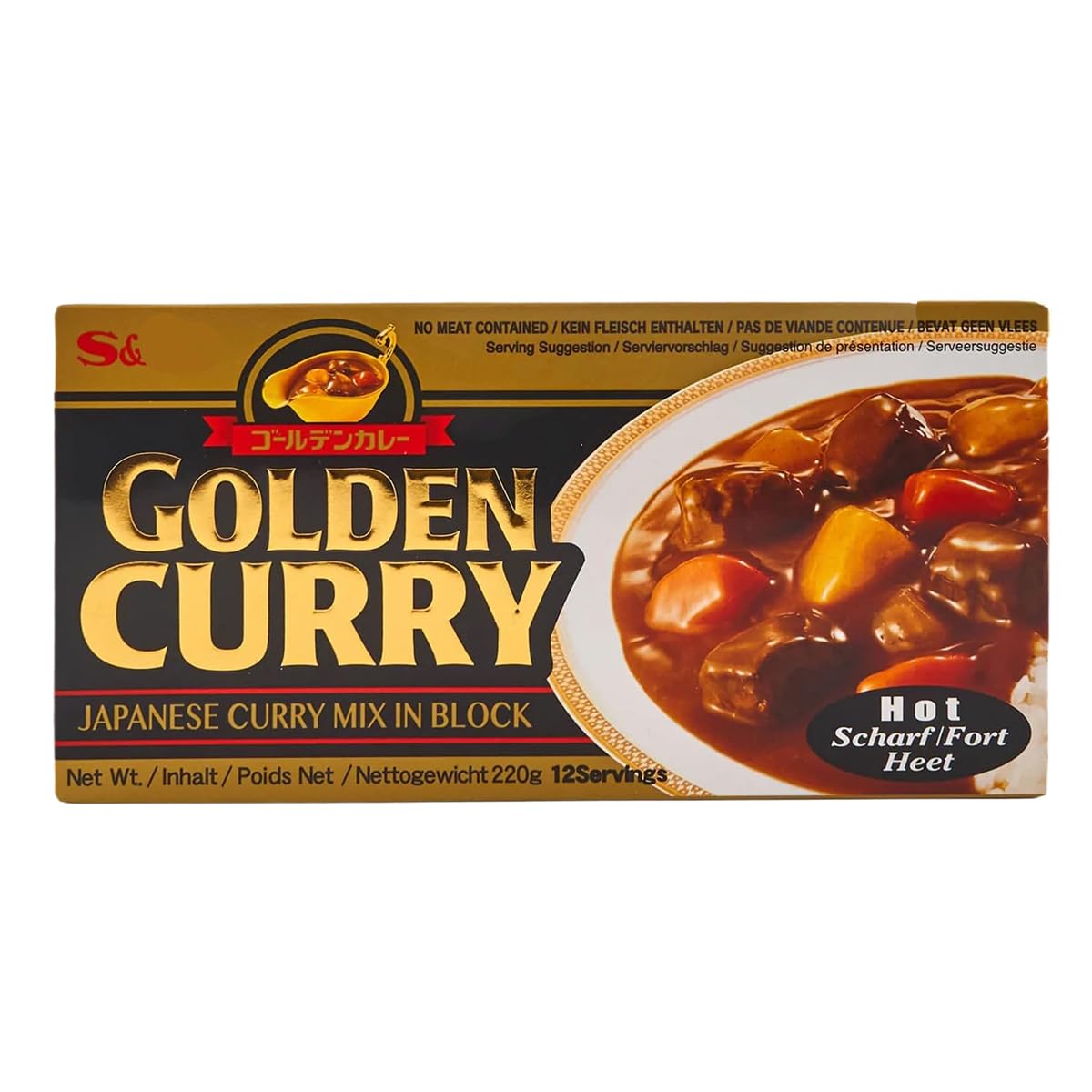 YIJIA Golden Curry Mild Medium Hot Mix Hot 3x220 gr
