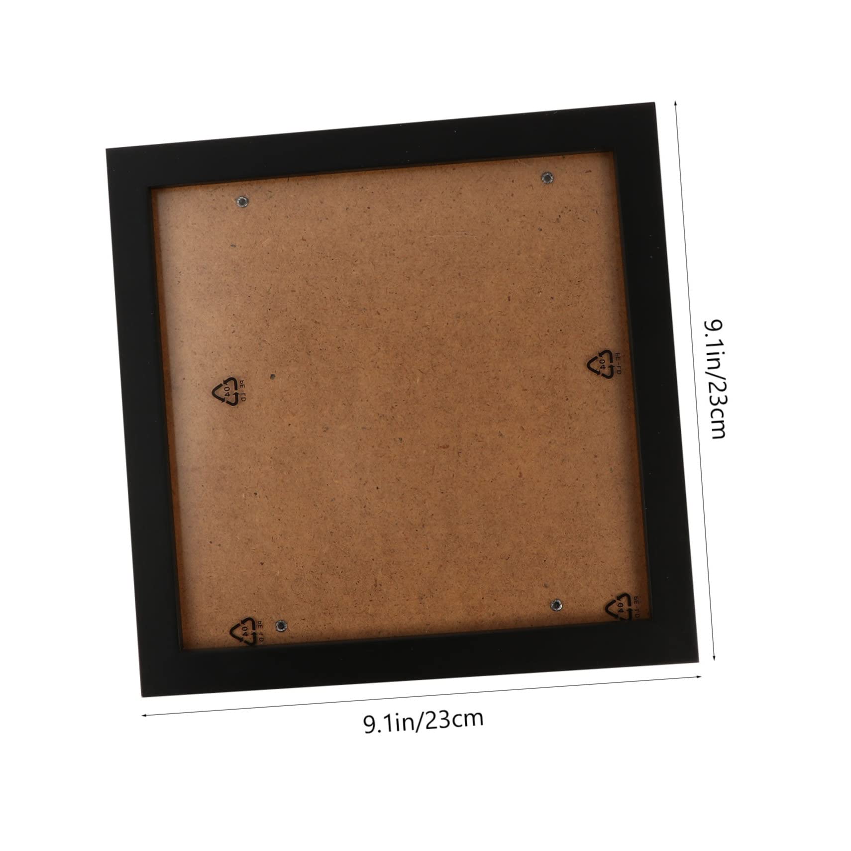 FUNOMOCYA Solid Wood Photo Frame DIY Painting Project Digital Photo Frame Square Frame Picture Frame Electronic Desktop Decoration Electronic Photo Frame Photo Frame 8x10 Rustic Frames Black