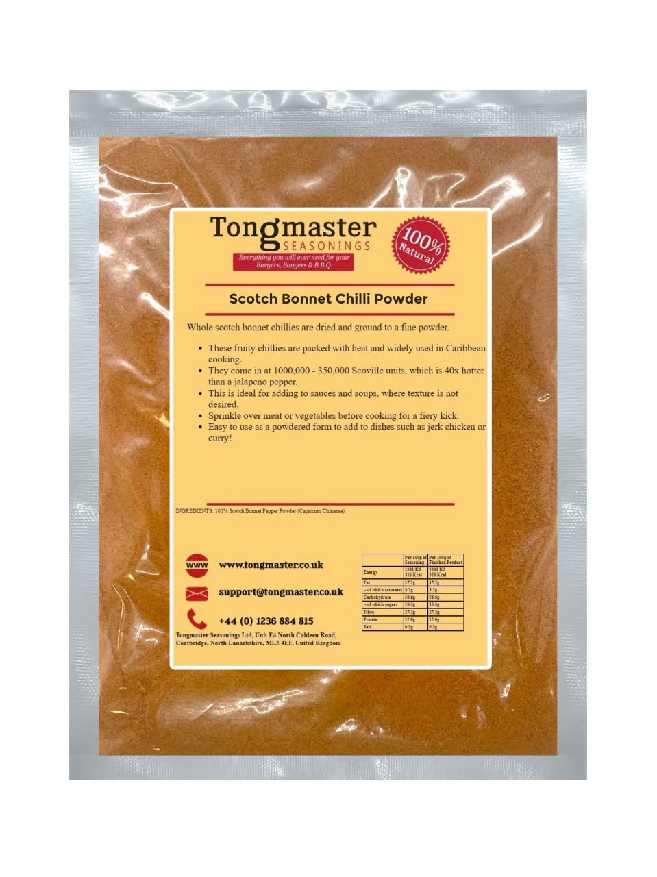 Scotch Bonnet Chilli Powder - 100g