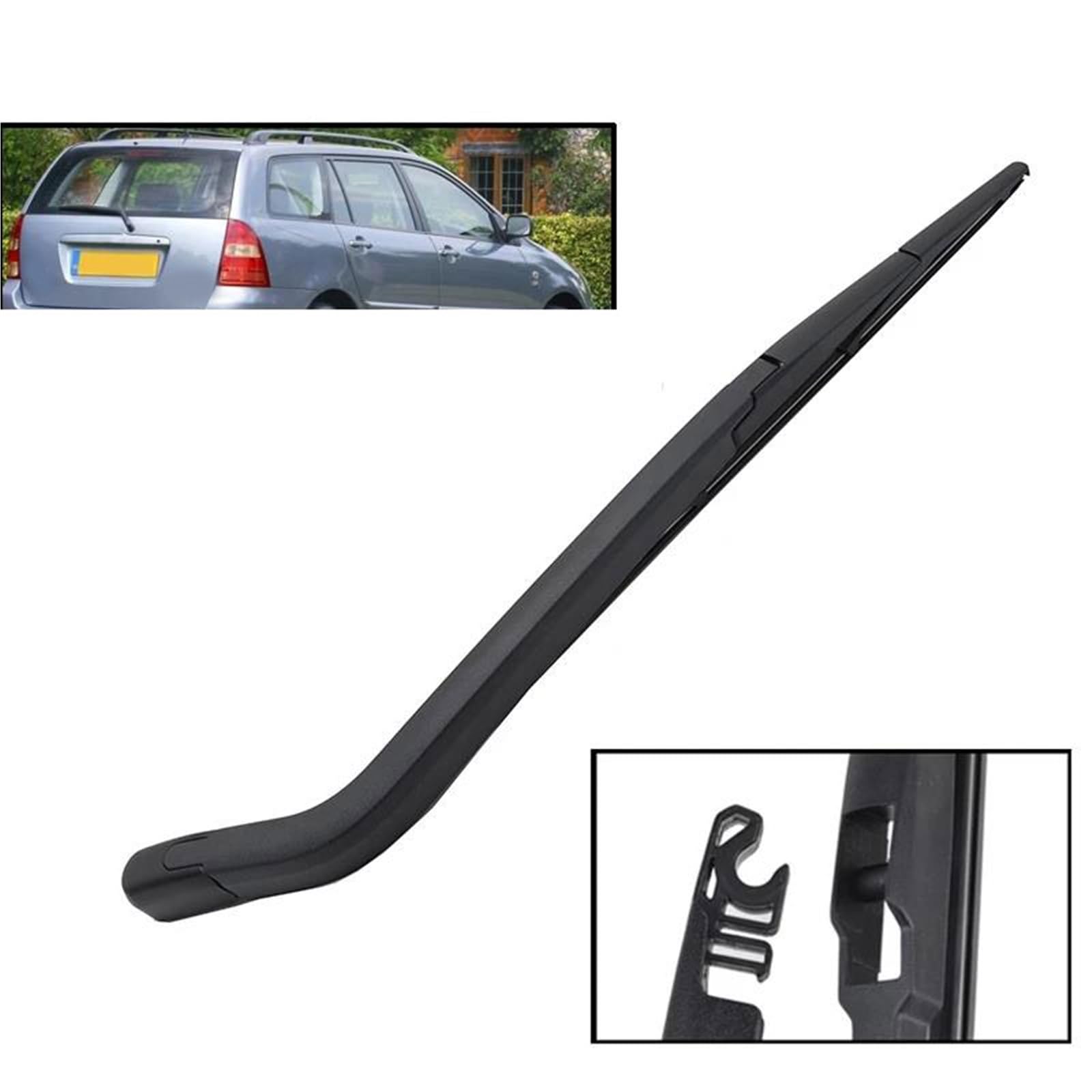 WILSEM Kit Set Braccio E Spazzola Tergicristallo Posteriore da 14" per T&oyota per Corolla Wagon Station Wagon 2002-2007 Tergicristallo