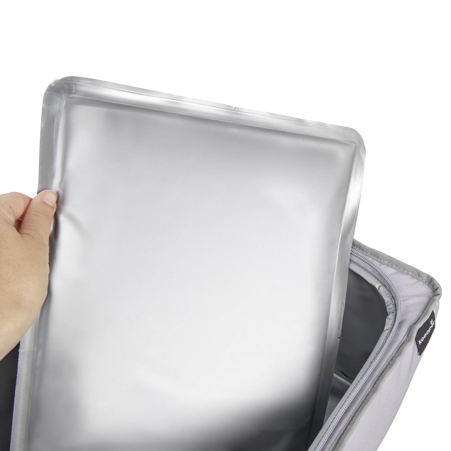 keeeper neo Faltbare Isoliertasche, 40 l, Gr. XL, Passend für Klappbox ben, 15 kg Tragkraft, 7 h kühlend/wärmend, Aus recycelten PET-Flaschen, 48 x 31,5 x 26,5 cm, Graphite