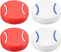 Amortecedor de vibração de raquete de tênis, pacote com 4 amortecedores de raquete de silicone macio, branco, vermelho