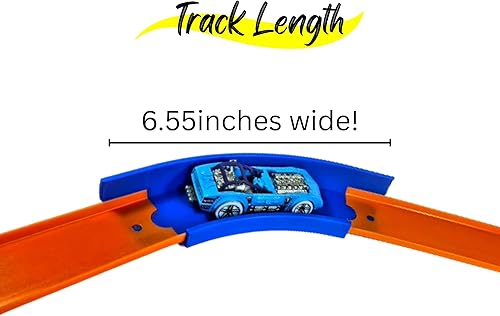 Miniatura 6 de Pistas curvadas de 45 grados compatibles con pistas Hotwheels - Juego de 4