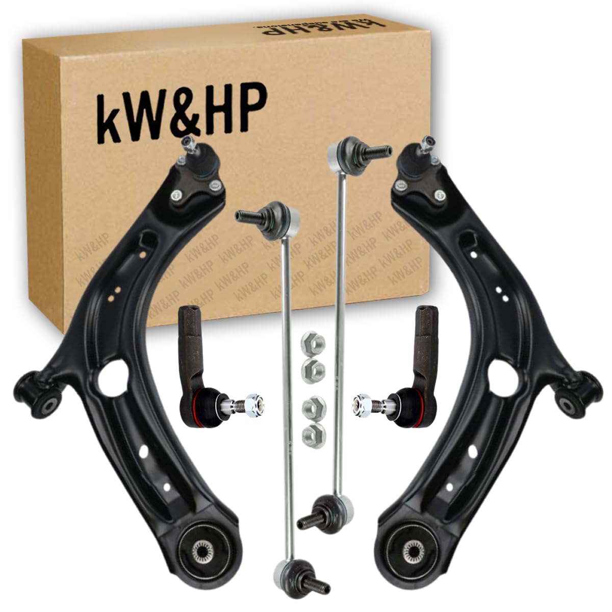 KIT 6PZ BRACCI BRACCETTI SOSPENSIONE ANTERIORI DX/SX COMPATIBILE CON PASSAT B8, PASSAT VARIANT B8