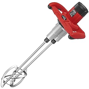 Anbull Agitador de mortero 2500W, mezclador manual de 2 engranajes, agitador de pintura, betún, etc., 6 velocidades opcional
