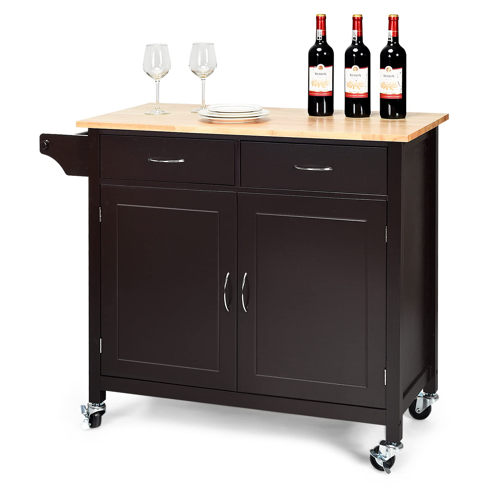 Espresso Kitchen Island