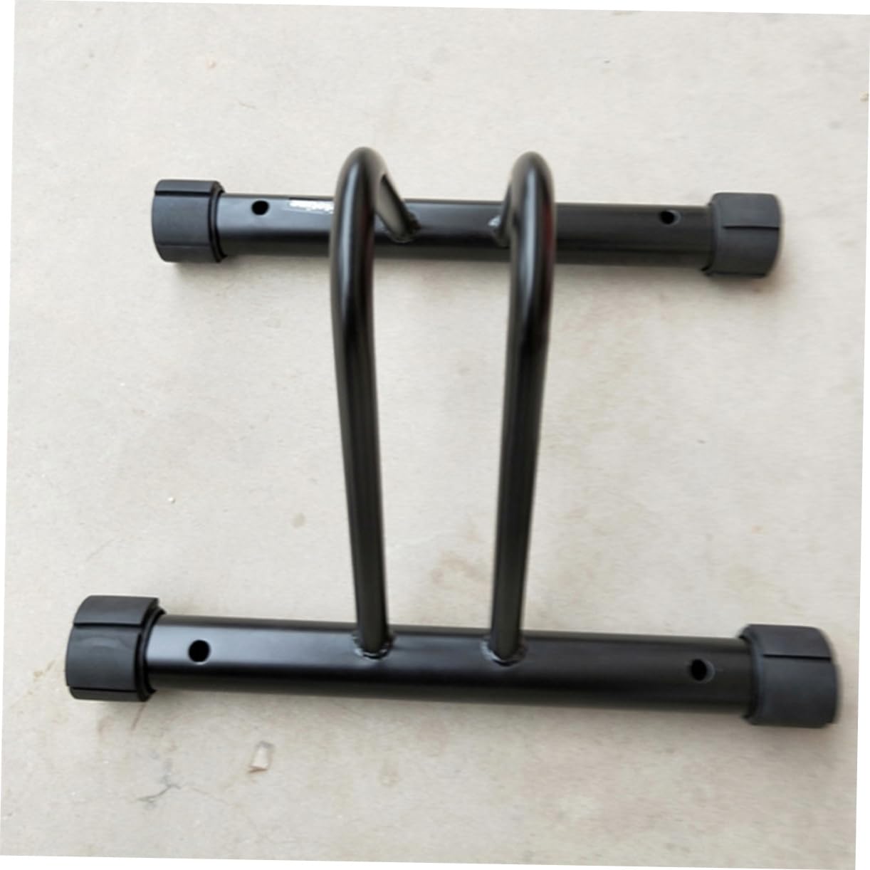 KOMBIUDA Black Floor Bike Storage Rack Durable Stand for Use Space Saving Parking for Mountain Road and Folding Bikes Resistant Design