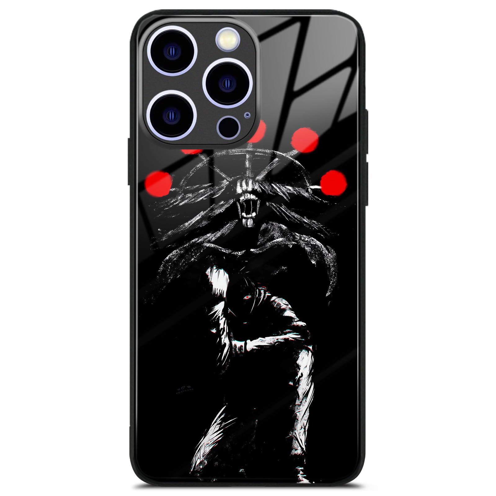Megumi and Mahoraga Anime Mangá Glass Phone Case, Capa de silicone