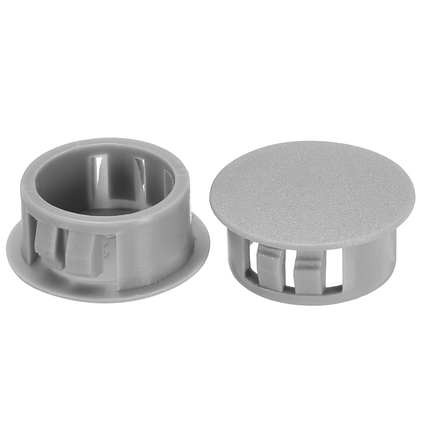 Lot De 12 Bouchons Cache-trous 50mm - Gris Nylon - Pour Meubles, Portes, étagères - Clipser Facilement