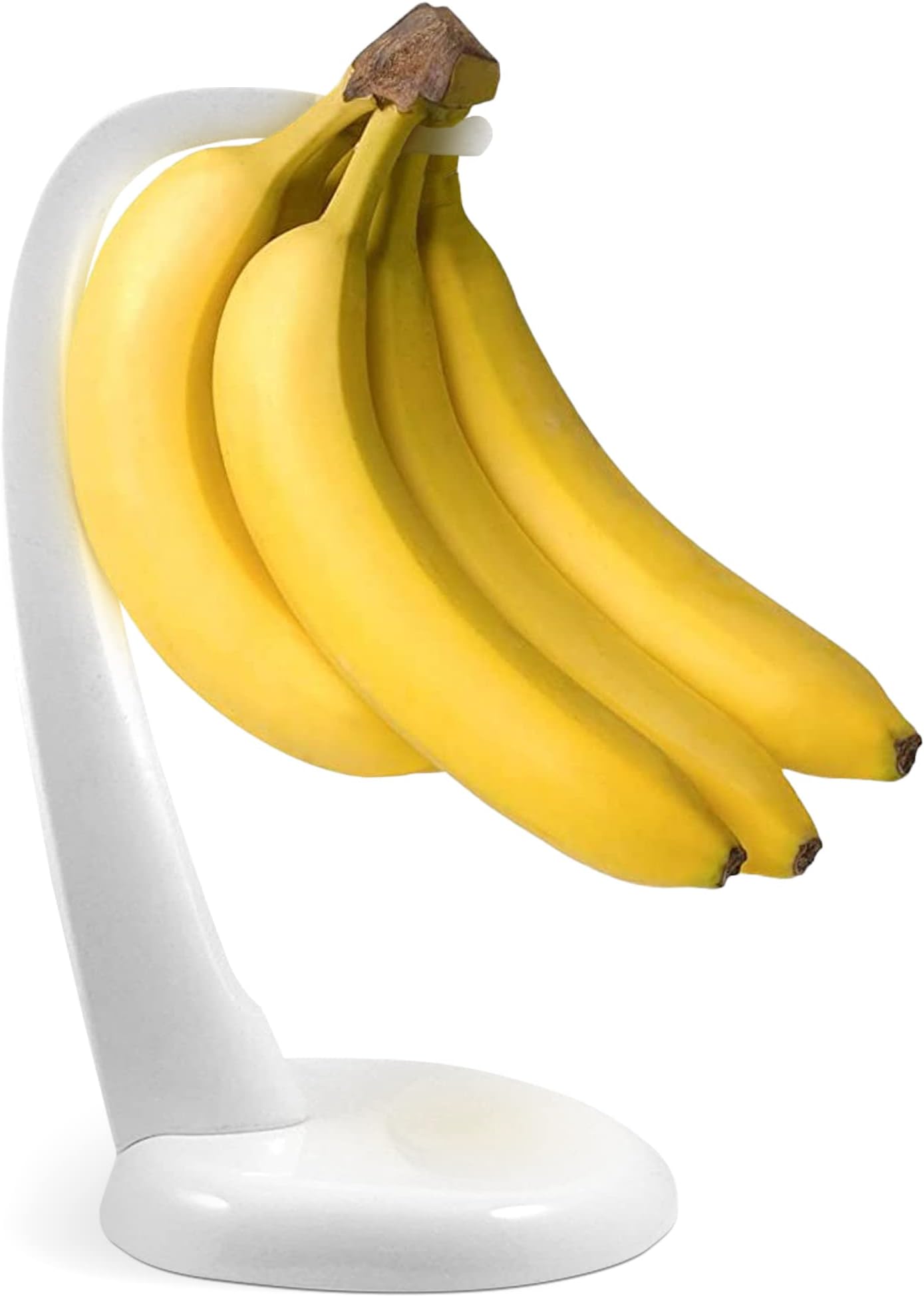 Amazon.com: JS Gourmet Bamboo Banana Stand with Stainless Steel Hanging ...