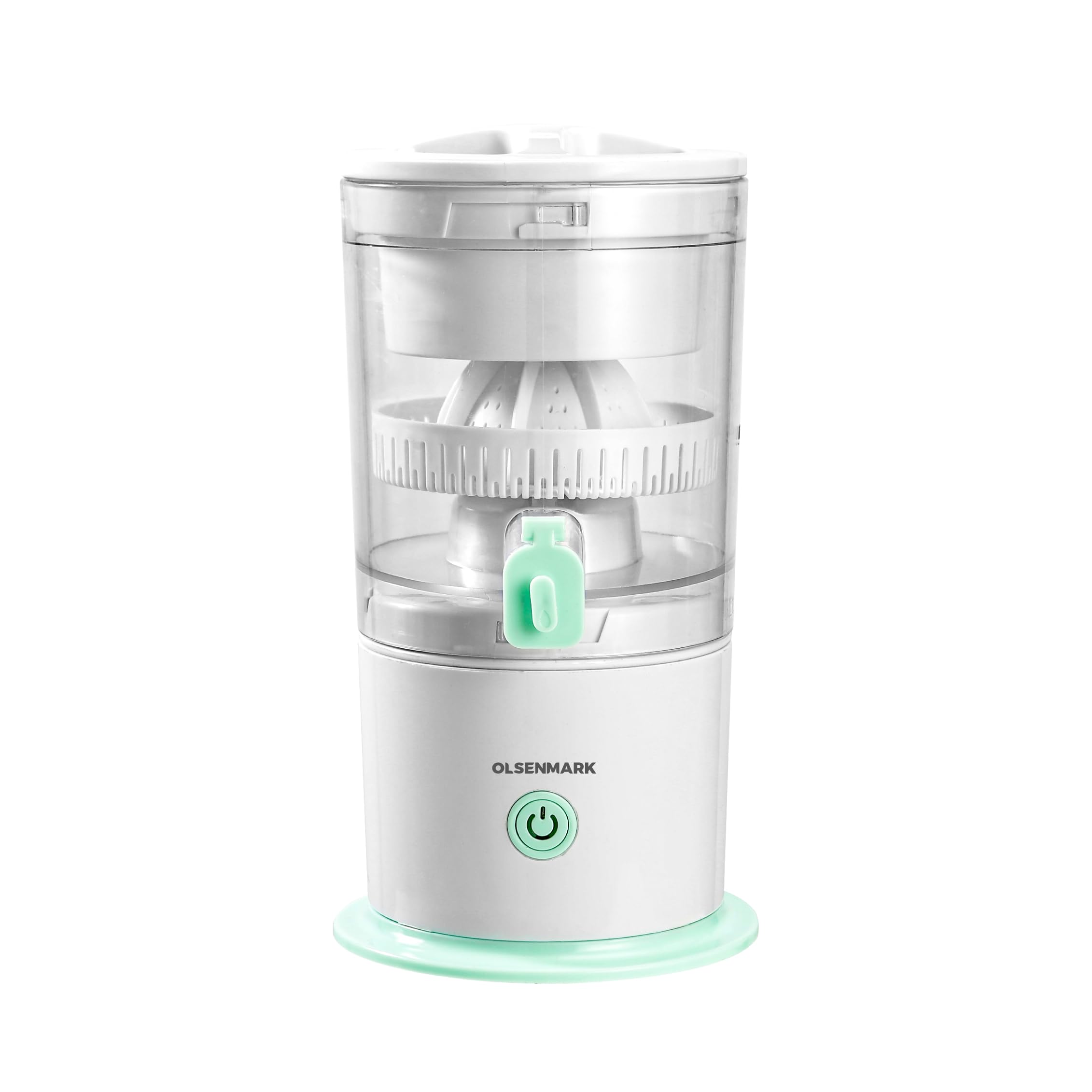 Olsenmark Rechargeable Citrus Juicer OMCJ7014, 300 ml Capacity, Juicing Machine for Orange, Lemon, Grapefruit, Pomegranate, Watermelon, USB Charging, One Key Operation