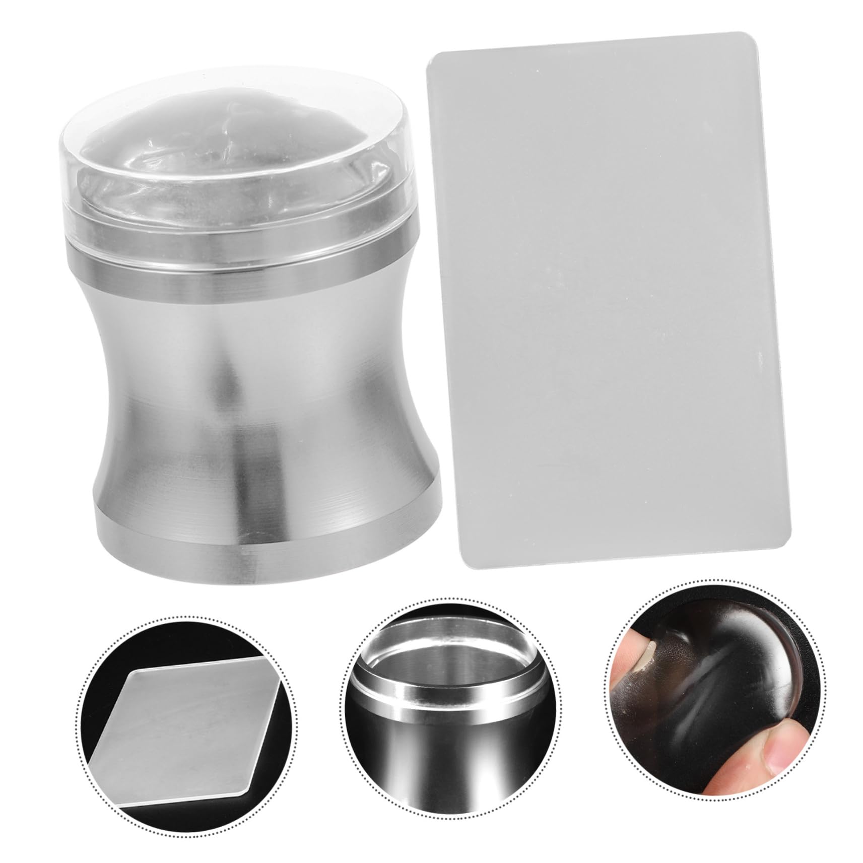 Mikinona 5 Set Di Stamper Per Nail Art Kit Per Nail Art Con Punta Francese Stamper Per Nail Art Stamper Per Nail Art Stencil Per Nail Art Facili Da Usare