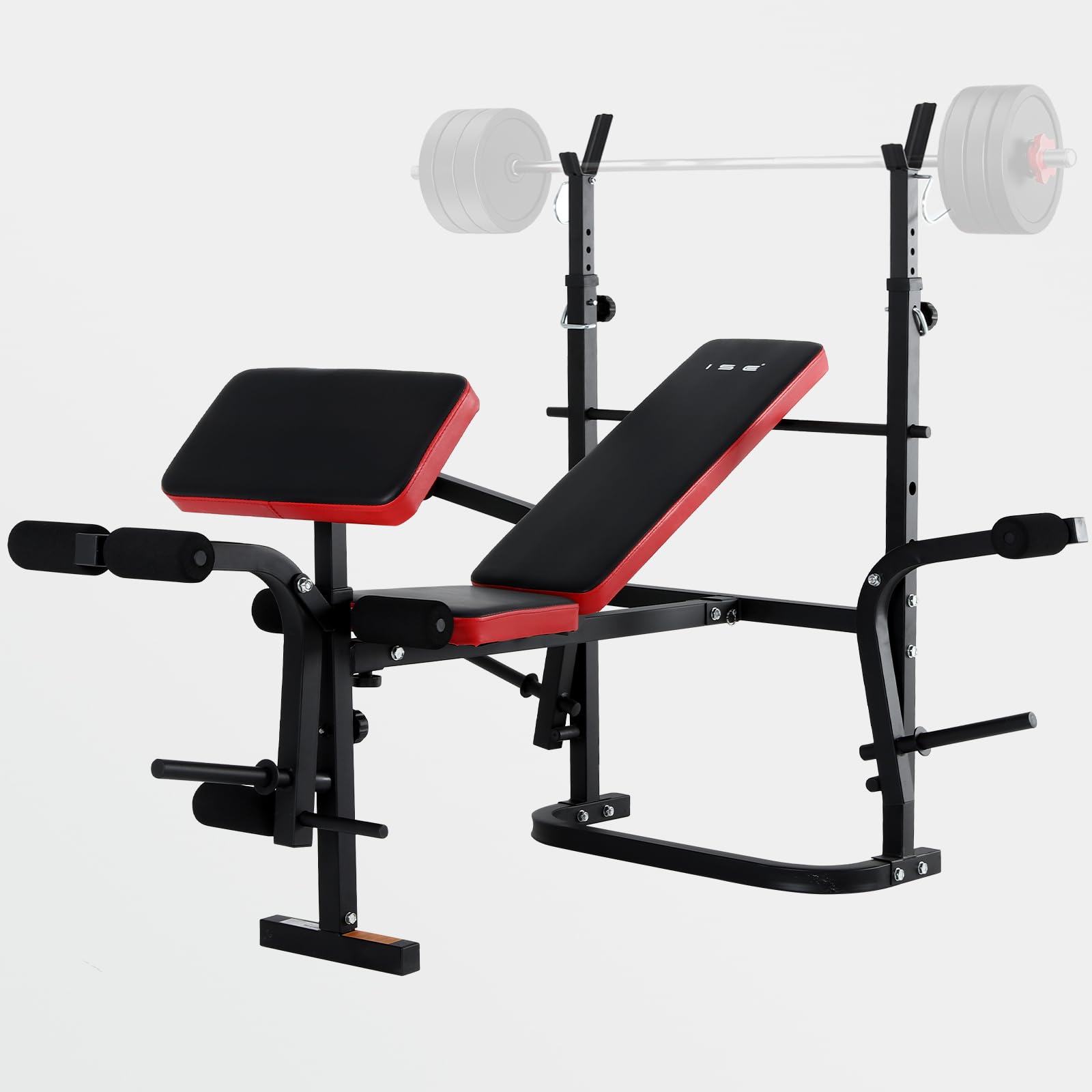 ISE Banc Musculation Complet Musculation, Banc de Musculation Complet Fitness, Banc de Musculation Pliable&Inclinable, Banc Developper Coucher, Bancs de Musculation Multifonction Butterfly Réglable