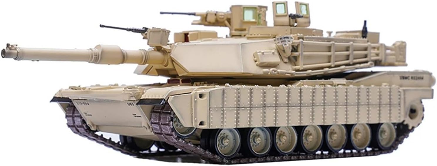 Realistic Tank 1:72 Scale for M1a1 Fangtooth M1 Tank Model Kit Static Die Casting Collectible Ornaments Static Tank Model