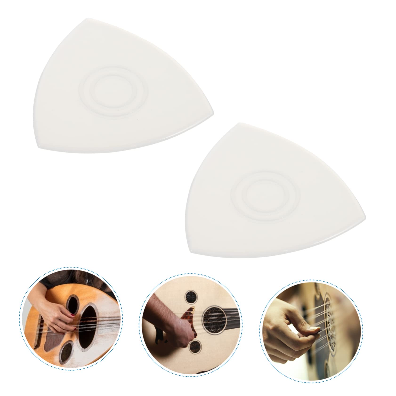 ibasenice 60pièces Médiators Anti-dérapants Nylon Pour Liuqin Et Yueqin Accessoires De Musique Transparent Et Résistants