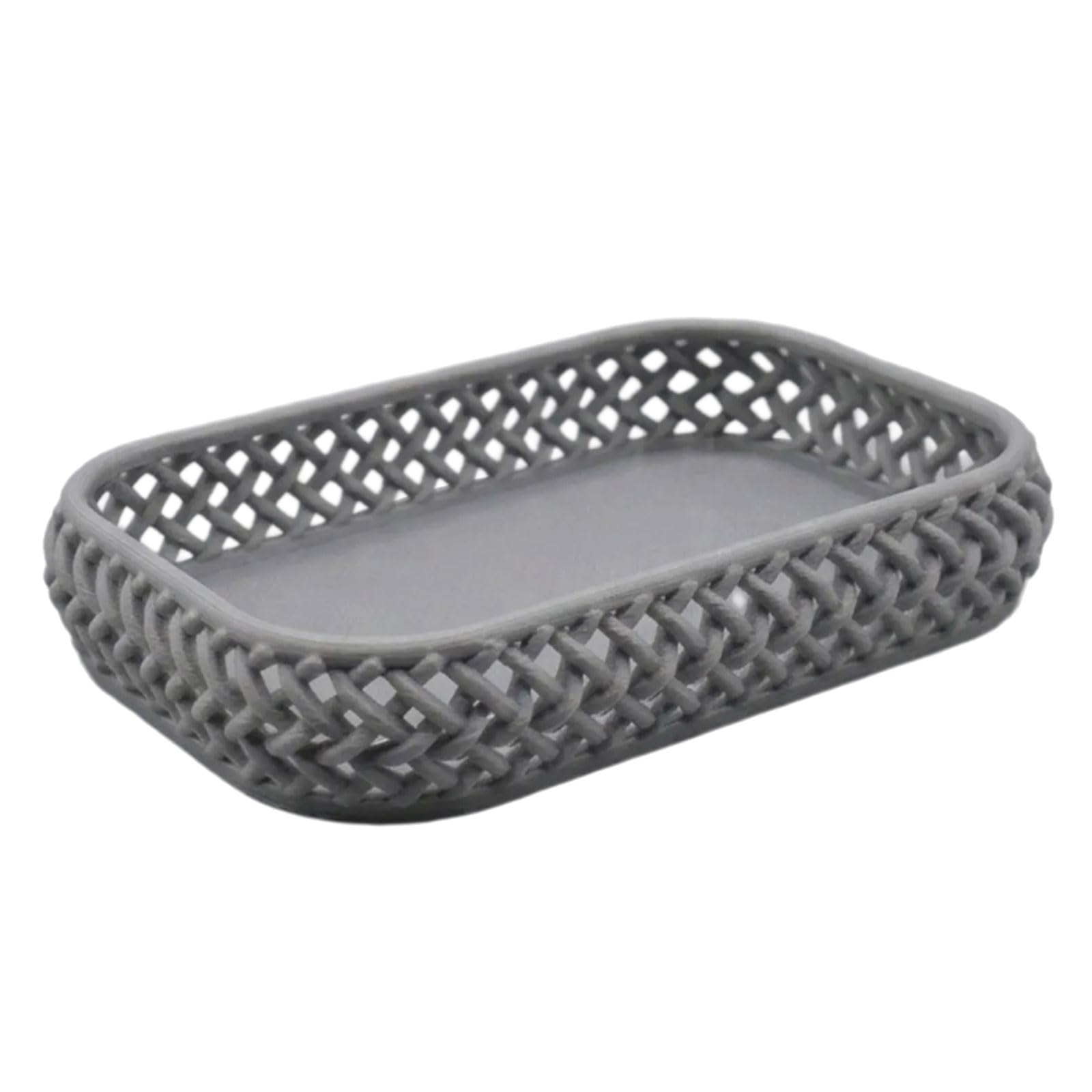 Tsophreniq Multipurpose Decorative Storage Basket for Fruits Snacks and Small Items Contemporary Serving Plate Storage Tray Simple Tray