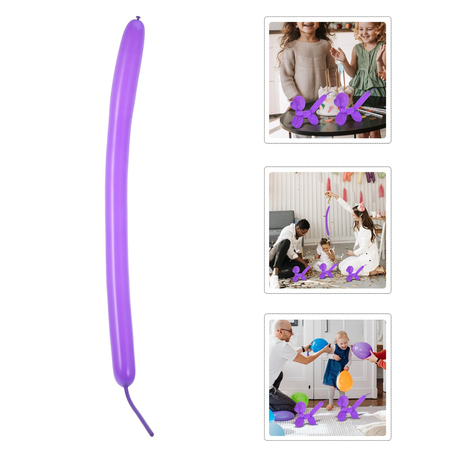 HANABASS 500 Piezas Globos de Látex para Modelar Decoración Creativa de Fiesta y Bodas Kit de Globoflexia Seguro y Resistente para Festivo