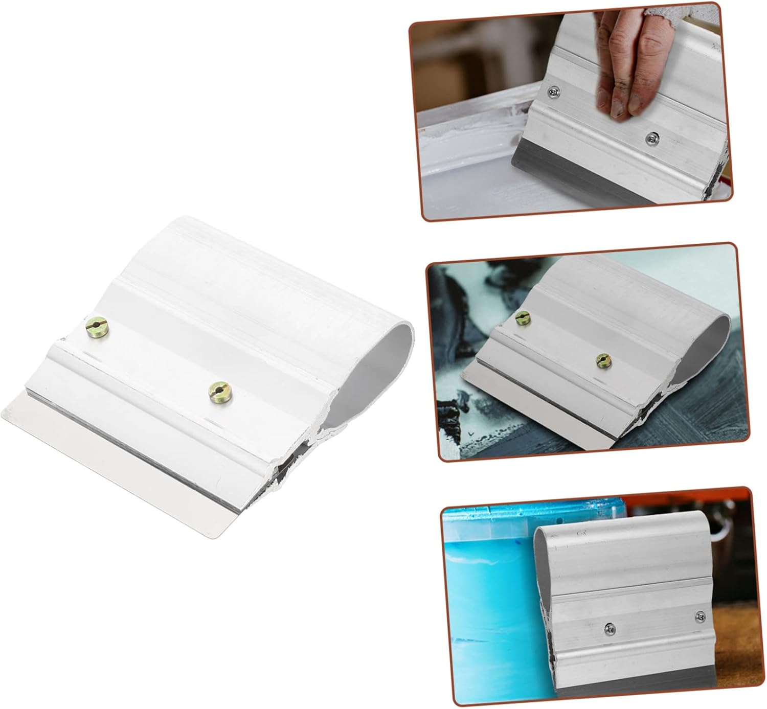 Durable Stainless Steel Scraper Tool Ink Squeegee with Smooth Handle for Easy Use Lightweight and Deform Resistant Essential Printing Accessory