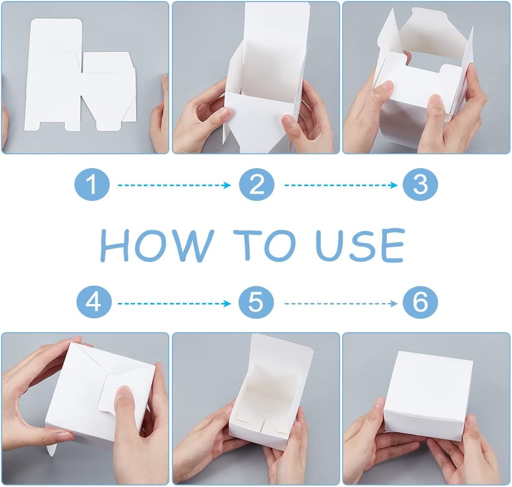 White Box Small Paper Box. Kraft Paing Cardboard Boxes