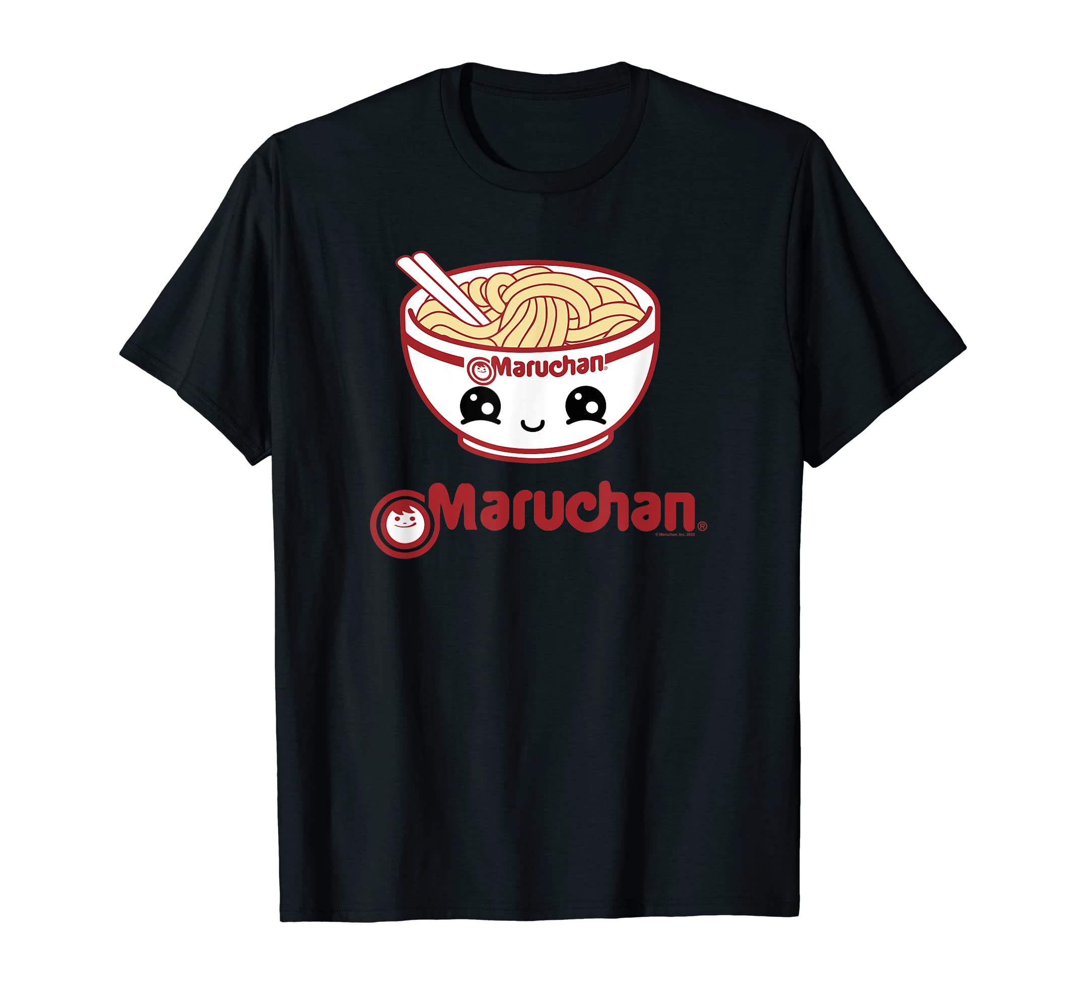 MaruchanCute Noodle Bowl Face Logo T-ShirtOEKO-TEX STANDARD 100