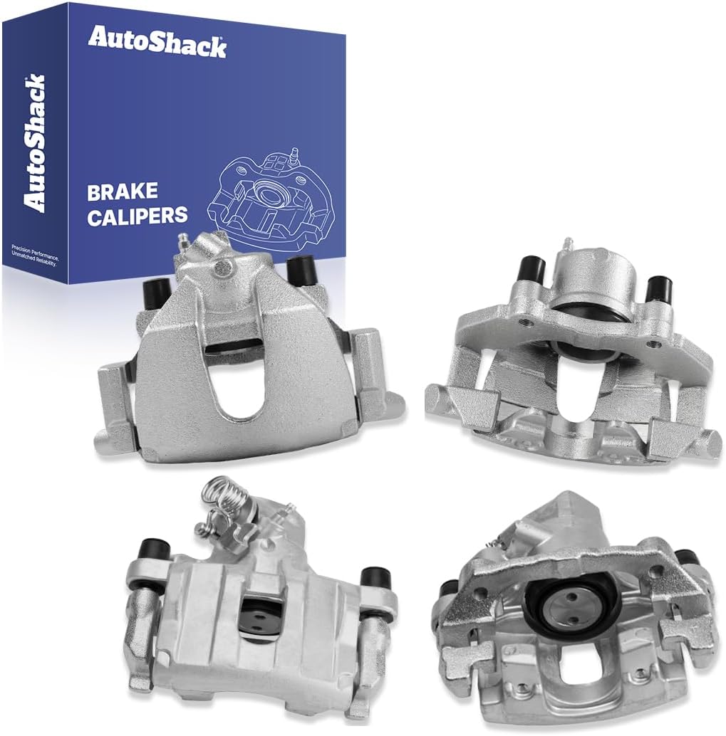 AutoShack Front & Rear Brake Calipers Replacement for 2005-2007 Mazda 3 4-PC Set
