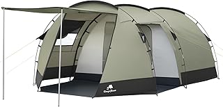 CampFeuer Zelt Super+ für 4 Personen | Großes Tunnelzelt mit 2 Eingängen und Vordach, 3000 mm Wassersäule | Gruppenzelt, Campingzelt, Familienzelt