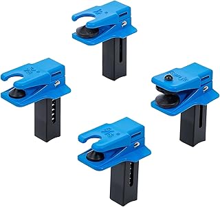 4 PCS Car Fluid Line Stopper, 3/8" 5/16" 1/2" Auto Brake Fluid Line Stopper Clamp Kit, Spring Loaded Fluid Stopper for Banjo Fitting Fuel Rail Hose A/C Line, Car Accessories