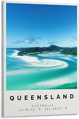 Miniatura 1 de Póster de Queensland Bunter Druck, Queensland Wandkunst, Queensland Foto Dekor, póster de lienzo para pared, para el hogar, escuela, oficina,