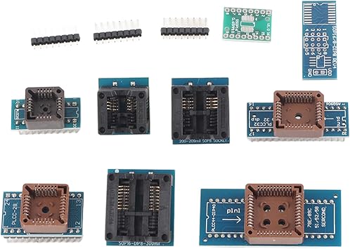 USB Universal Programmer AVR USB Programmer for TL866II Plus EEPROM Flash 8051 AVR MCU GAL with 10 Adapter XP/ 2008/WIN/VISTA/WIN7/WIN8/WIN10(32Bit/64Bit)
