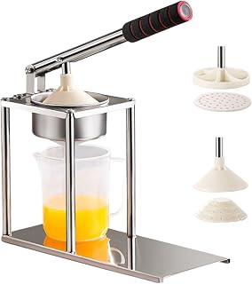 Manual orange squeezer, stainless steel juicer with 2 juice heads: with nails and flat, useful citrus squeezer, maximum pleasure fruit press, for kitchen, bar