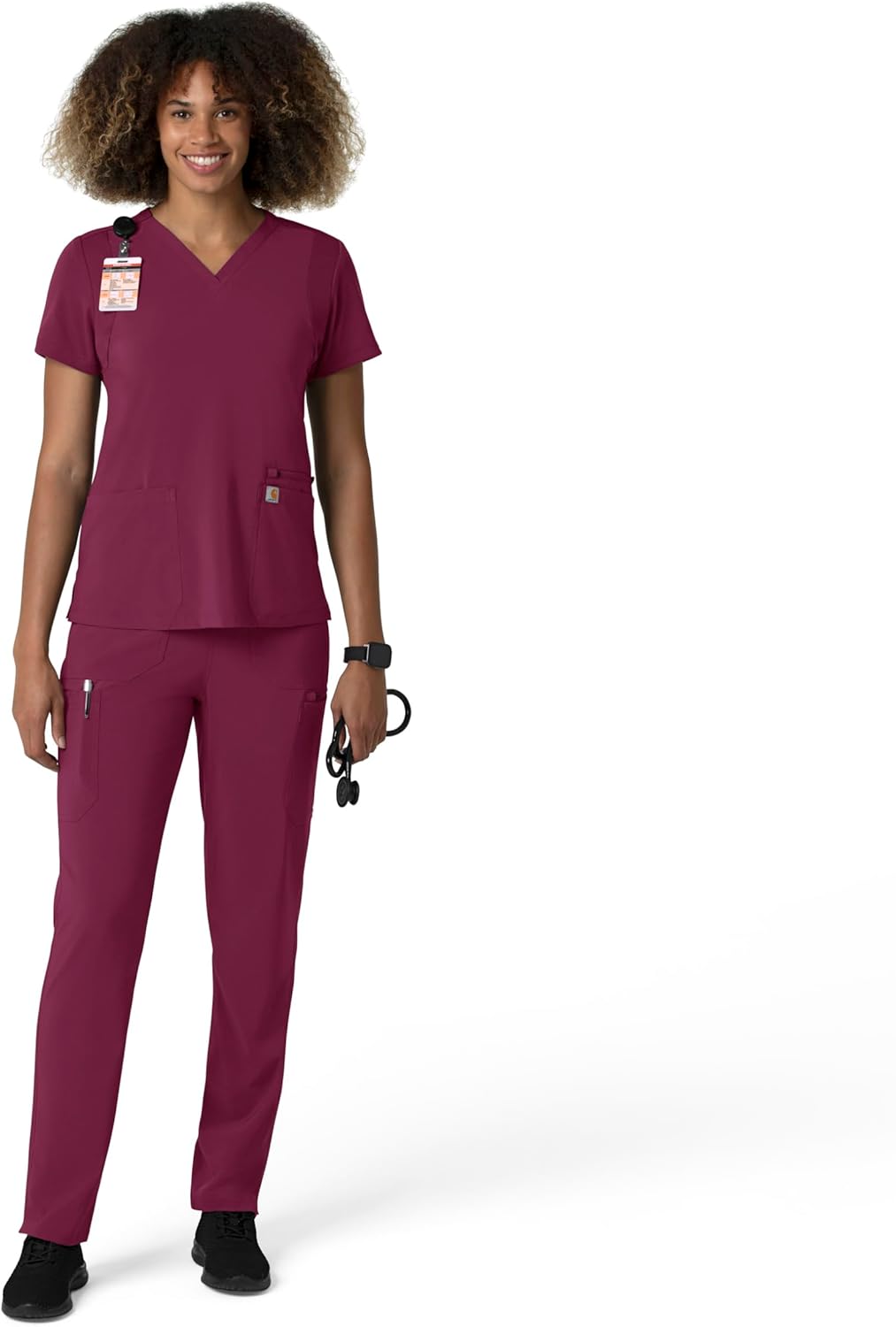 Carhartt Women's Straight Leg Cargo Scrub Pant with Flex & FastDry Tech