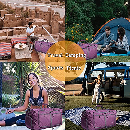 Woogwin 007WG Travel Duffel Bag Large Foldable Waterproof Overnight Bag thumb #6