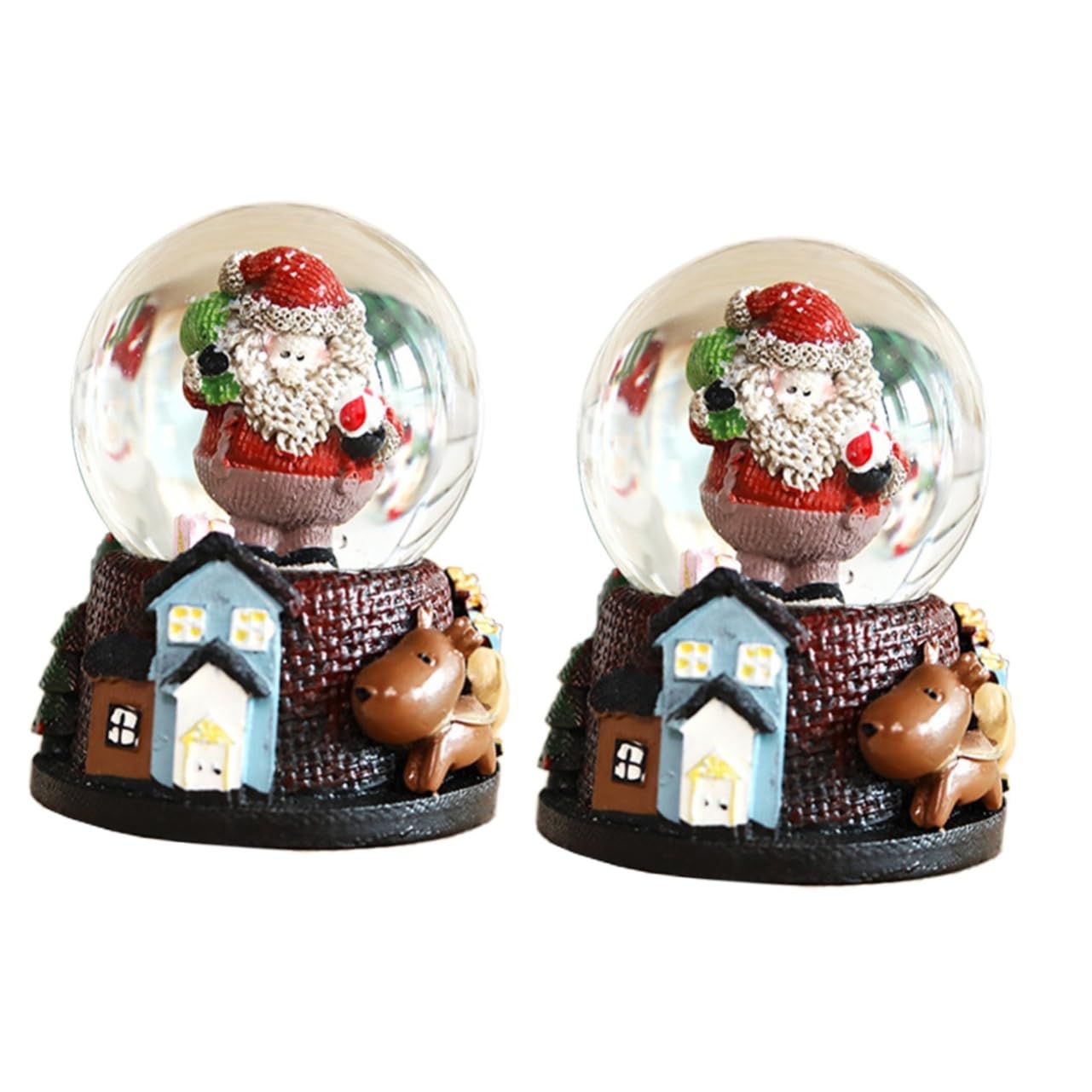 Bola de cristal navideña OUNONA, el adorno colgante ideal para regalar a los amantes del hogar