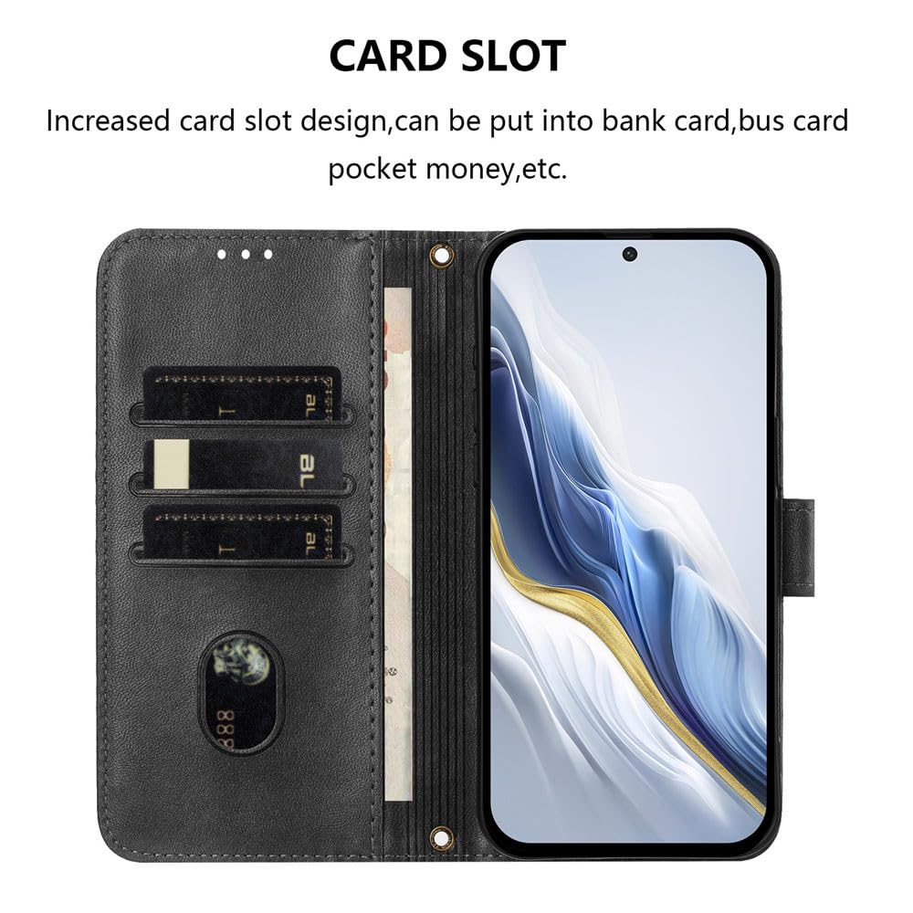 MOJIA Flip Case Für VIVO Y76 5G / Y76s – Magnetische Lederhülle Mit Kartenfach & Standfunktion