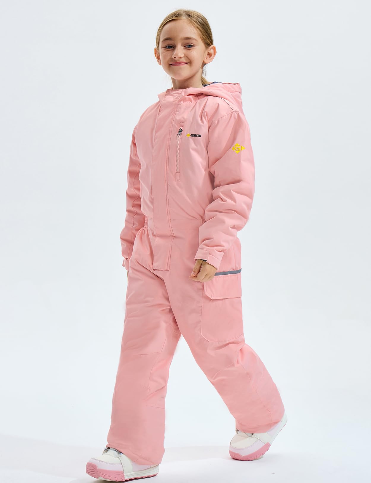 GEMYSE Bambini Tute da sci monopezzo Tute da sci Ragazzi ragazze inverno snowboard all'aperto tuta da neve impermeabile