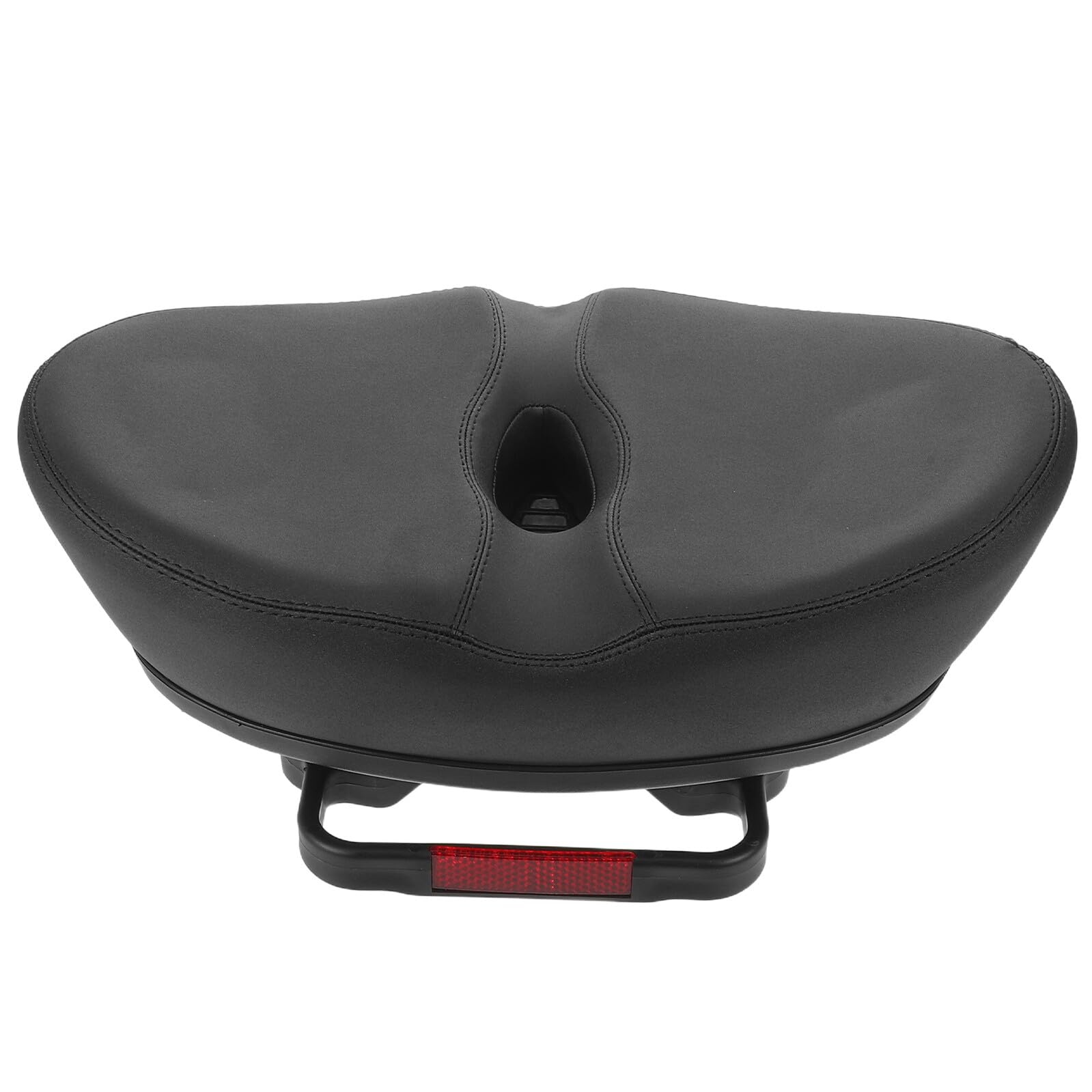 CALLARON Nasloser Fahrradsattel Gelpolster 22x33x9cm Schwarz Universeller Stoßdämpfender City und Mountainbike Sattel mit Hohlem Design für Damen und Herren