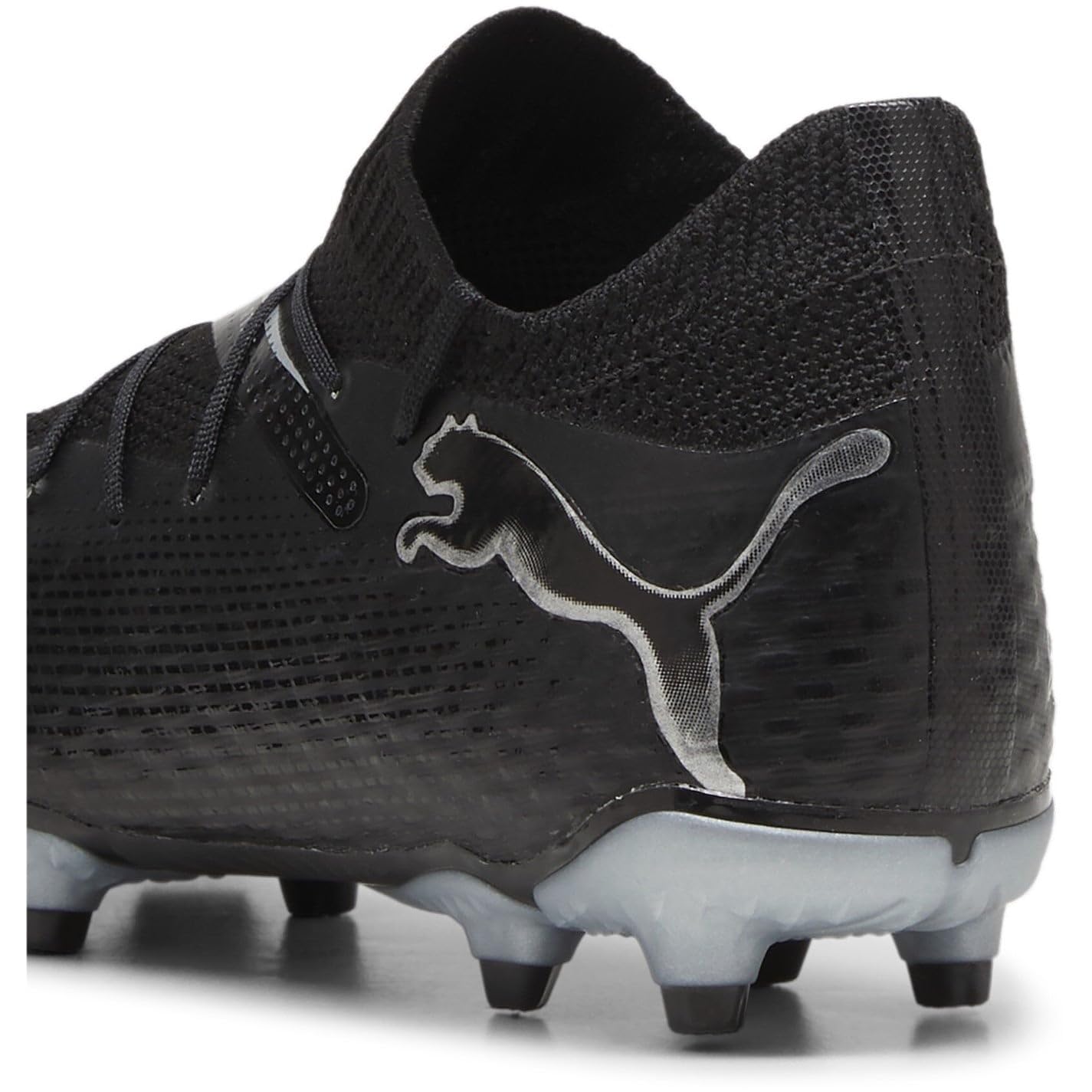 PUMA Unisex Youth Future 7 PRO FG/AG JR Soccer Shoe, PUMA Black-PUMA White, 37.5 EU