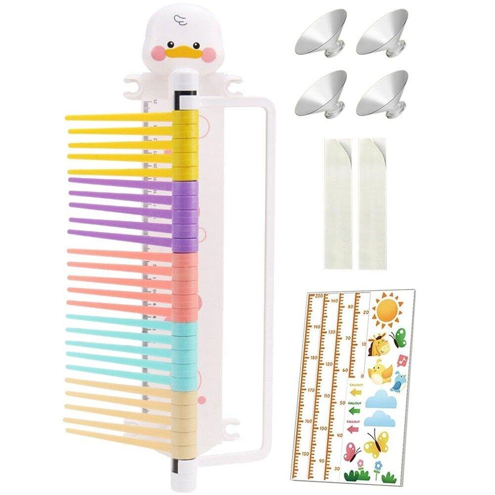 Probador De Salto Vertical para Niños, Entrenador De Salto Vertical Montado En La Pared con Dibujo De Pato, Dispositivo De Medición De Salto para Niños, para El Hogar Y El Jardín De Infantes